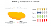 Paris Map PowerPoint Slide Template For Presentation
